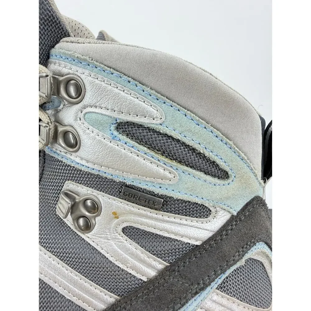 Asolo Attiva GTX Hiking Trail Gray Suede Nylon Boots Women's Size 7.5 US